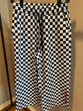 VANS - OFF THE WALL - checkered sweatpant, size Small, black/white